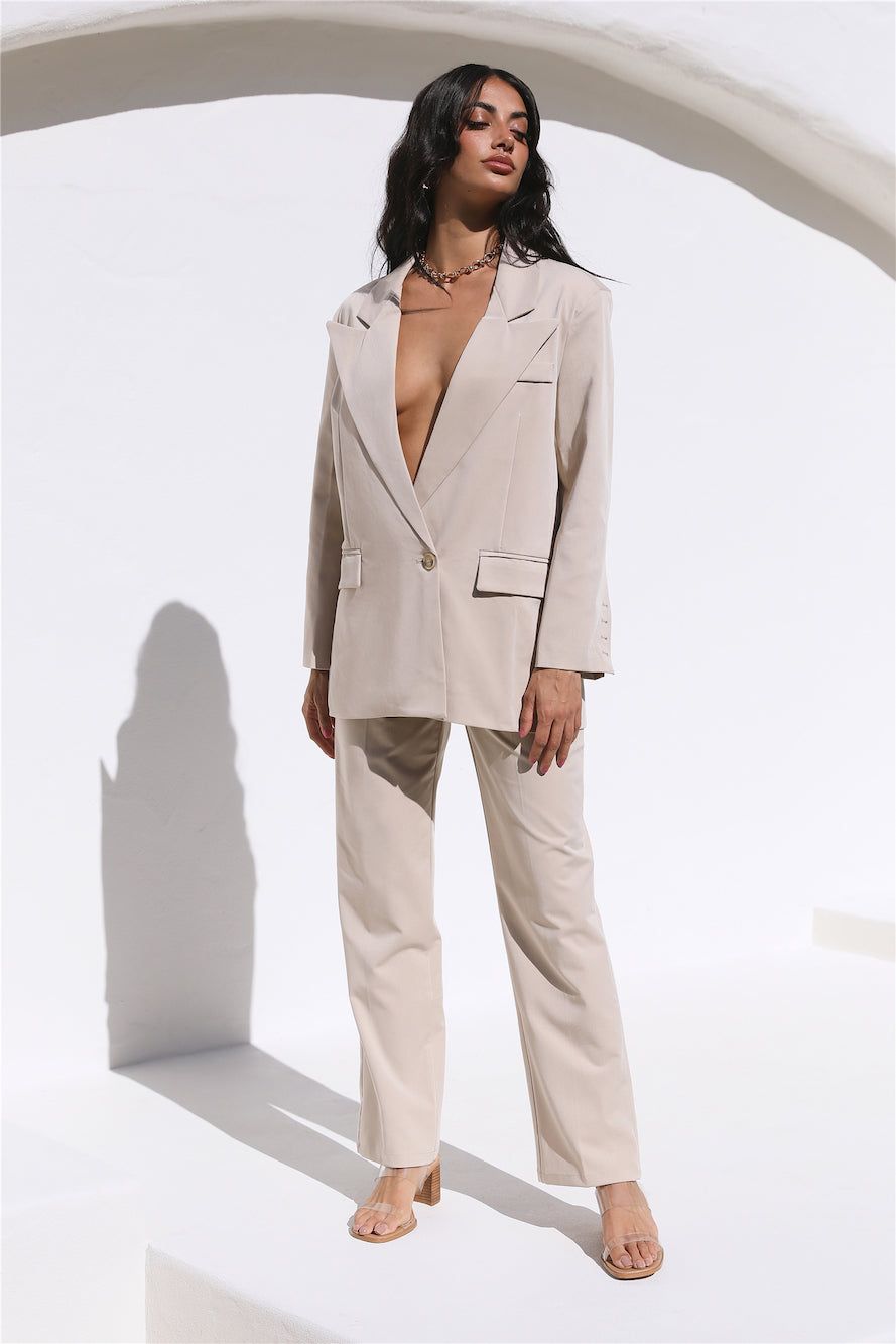 Style Staple Blazer Beige sold by Hello Molly