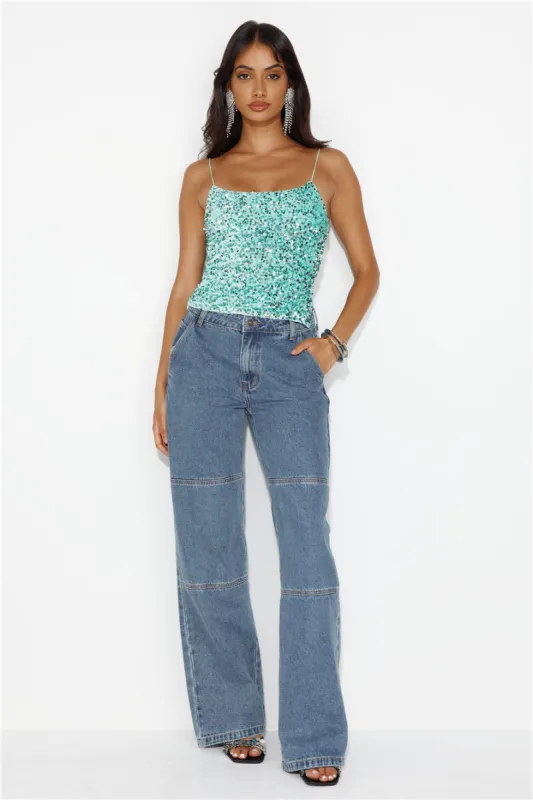 LIONESS Freedom Jean Blue Denim sold by Hello Molly