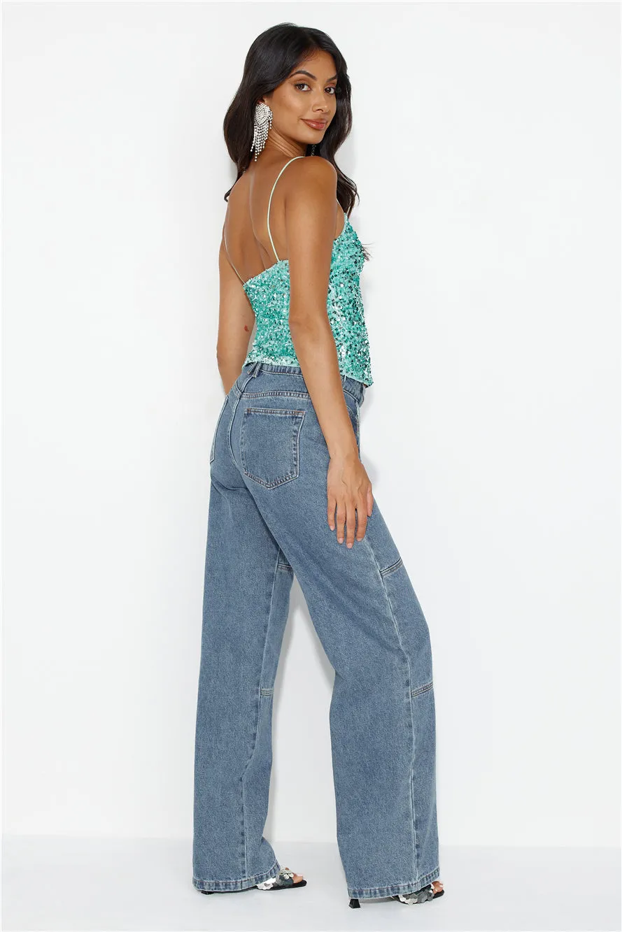 LIONESS Freedom Jean Blue Denim sold by Hello Molly product image thumbnail 2