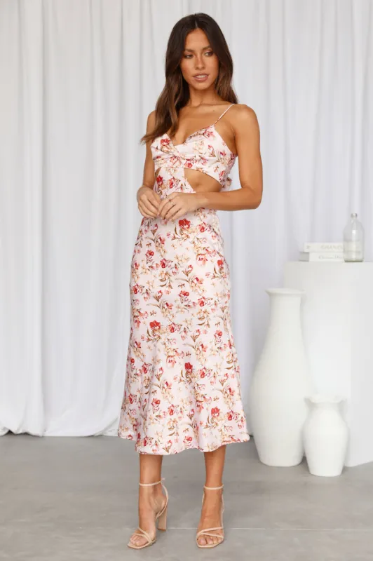 Mimosa Queen Midi Dress Pink sold by Hello Molly