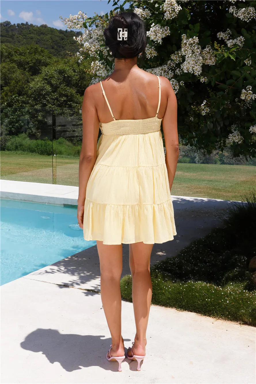 Salty Hair Mini Dress Yellow sold by Hello Molly product image thumbnail 5