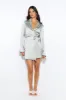 Love To Dance Satin Mini Dress Sage sold by Hello Molly