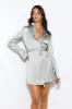 Love To Dance Satin Mini Dress Sage sold by Hello Molly