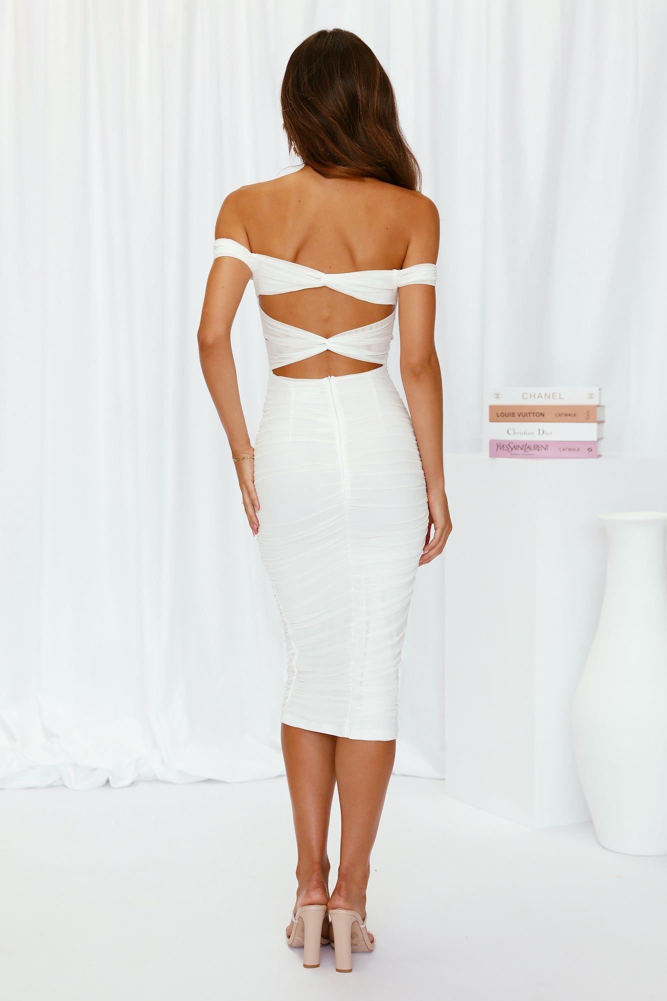 Wishing 4U Midi Dress White sold by Hello Molly product image thumbnail 4