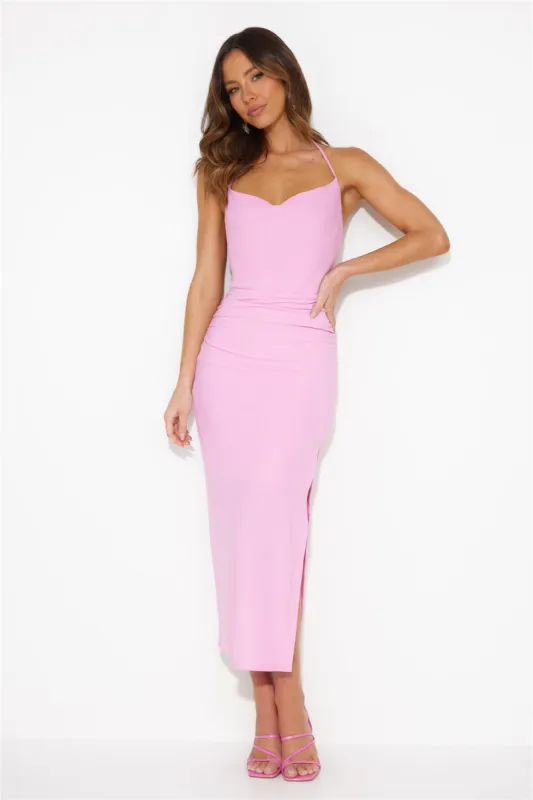 Inspired Ambitions Midi Dress Pink sold by Hello Molly