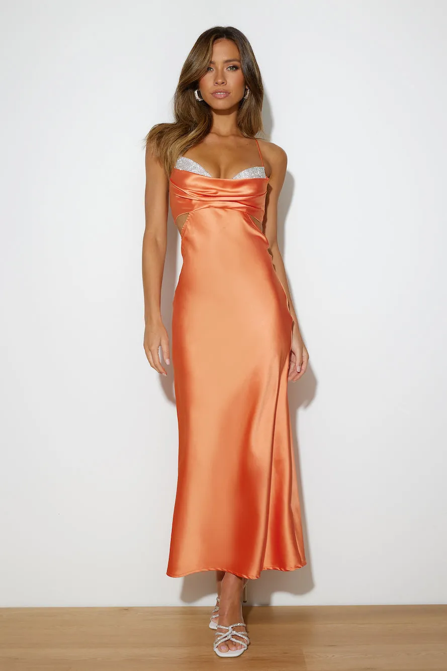 Luxe Girl Entrance Maxi Dress Orange sold by Hello Molly product image thumbnail 4