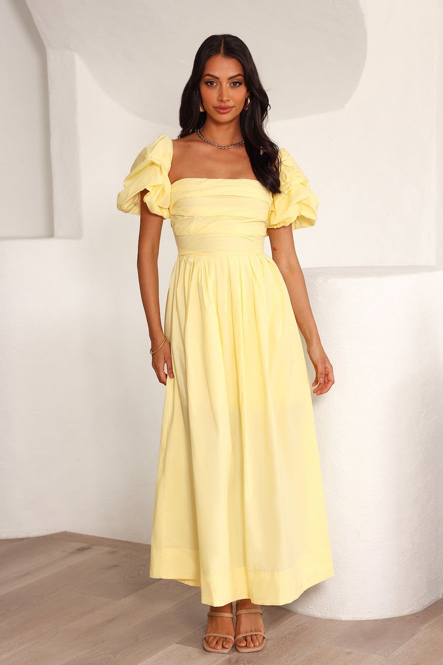 Birthday Picnic Midi Dress Yellow sold by Hello Molly product image thumbnail 2