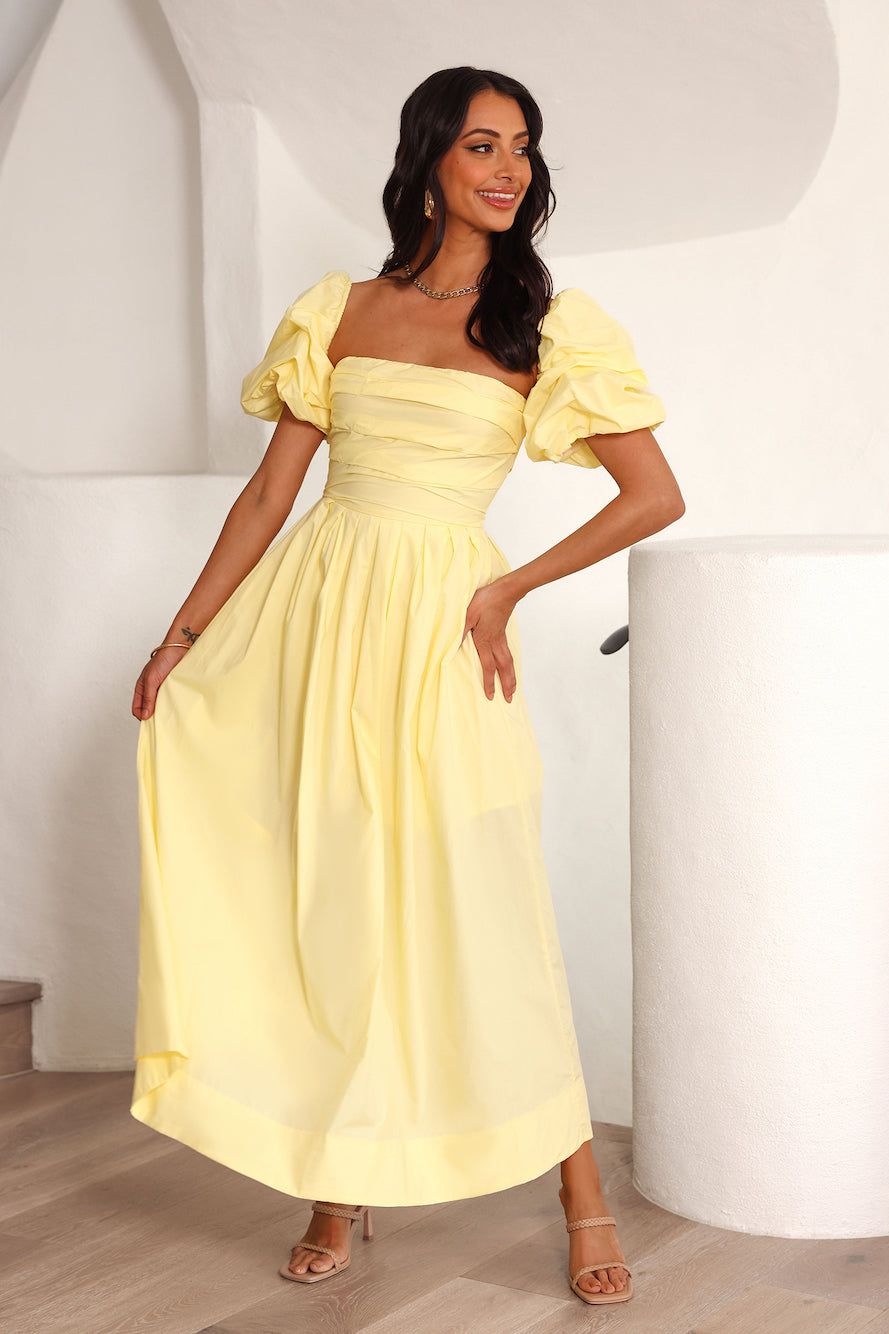 Birthday Picnic Midi Dress Yellow sold by Hello Molly product image thumbnail 3