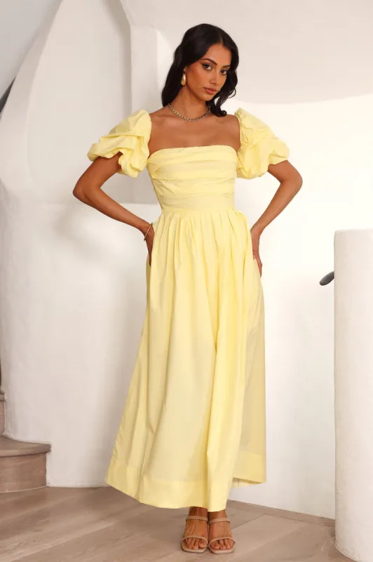 Birthday Picnic Maxi Dress Yellow sold by Hello Molly