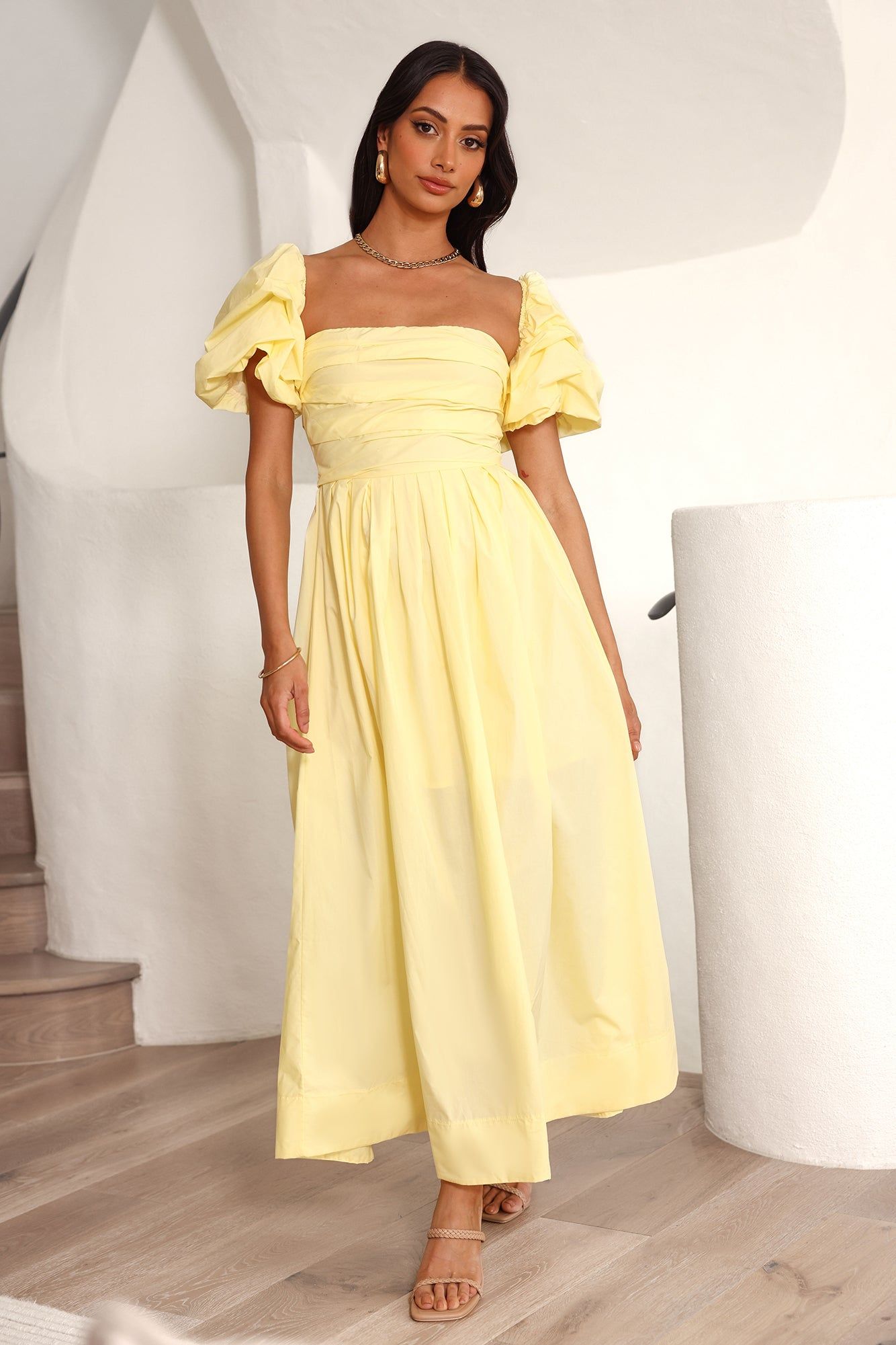 Birthday Picnic Midi Dress Yellow sold by Hello Molly product image thumbnail 4