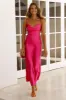 Purely Formed Satin Maxi Dress Pink sold by Hello Molly