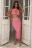 HELLO MOLLY Bit Of Blush Midi Skirt Pink sold by Hello Molly