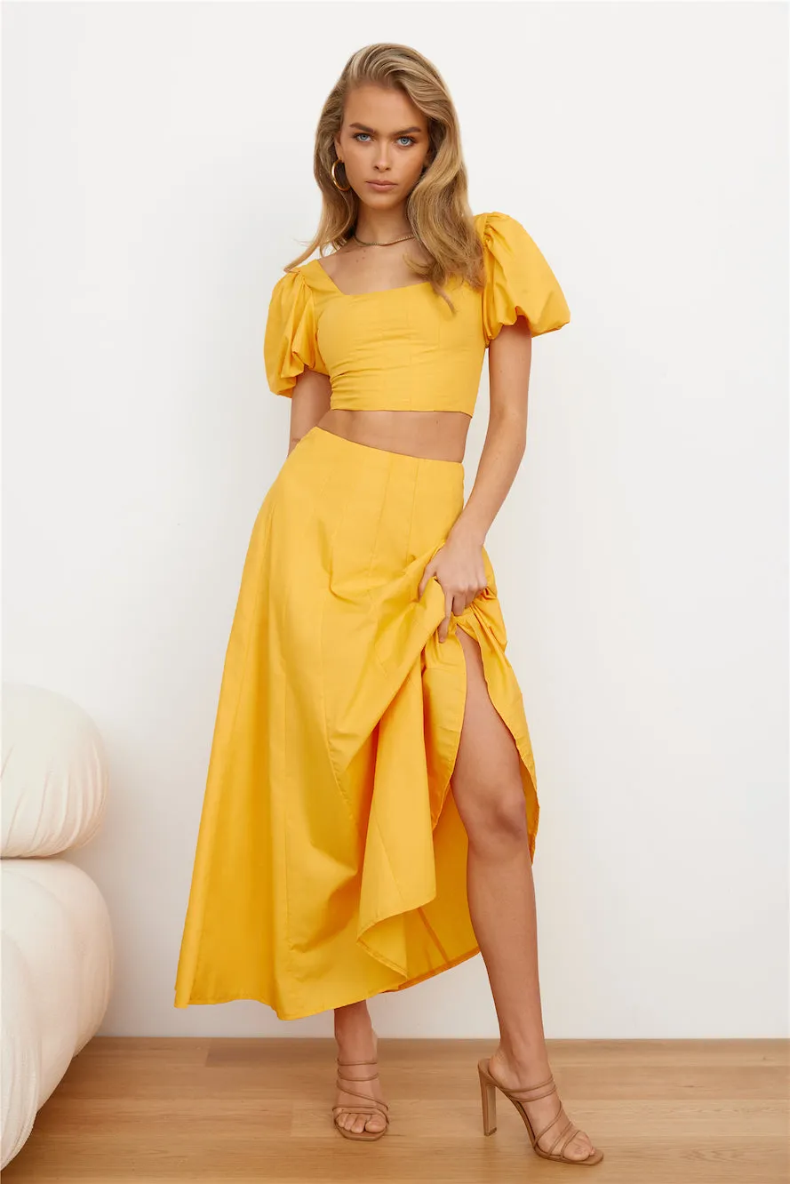 Orchard Field Maxi Skirt Yellow sold by Hello Molly product image thumbnail 3