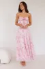Queen Scenes Strapless Maxi Dress Pink sold by Hello Molly