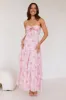 Queen Scenes Strapless Maxi Dress Pink sold by Hello Molly