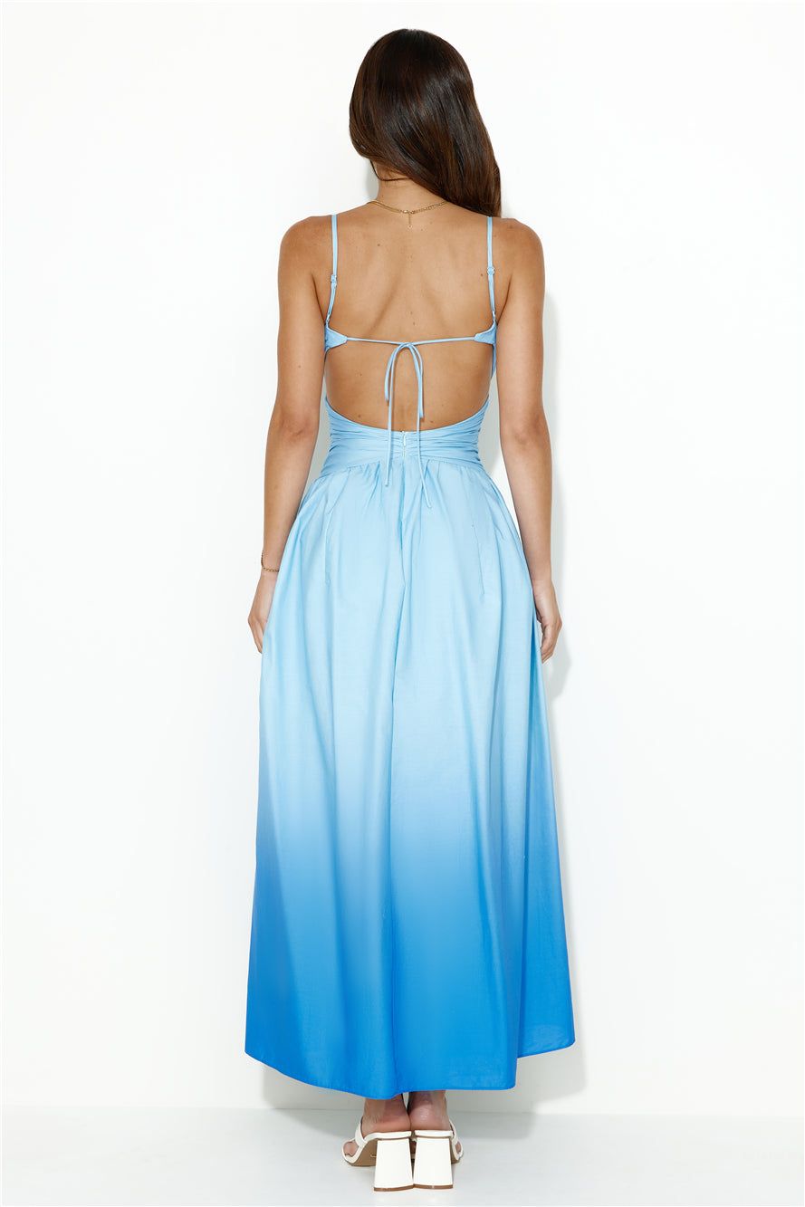 Dipped In Fun Midi Dress Blue sold by Hello Molly product image thumbnail 5