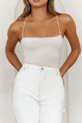 HELLO MOLLY Day To Night Longline Top Oatmeal sold by Hello Molly