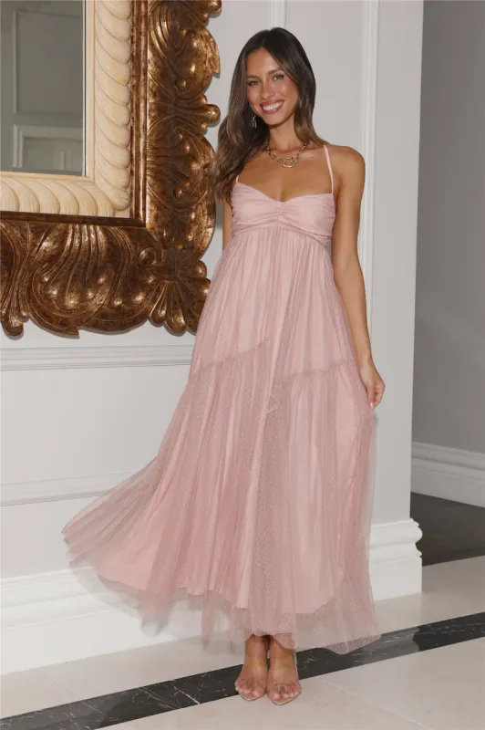 Feature Me Midi Dress Blush sold by Hello Molly