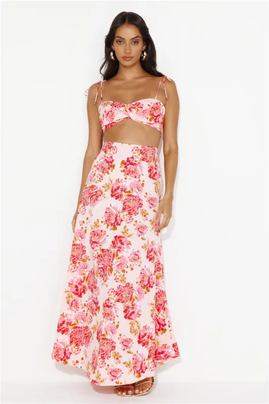It's Your Night Maxi Skirt Pink sold by Hello Molly
