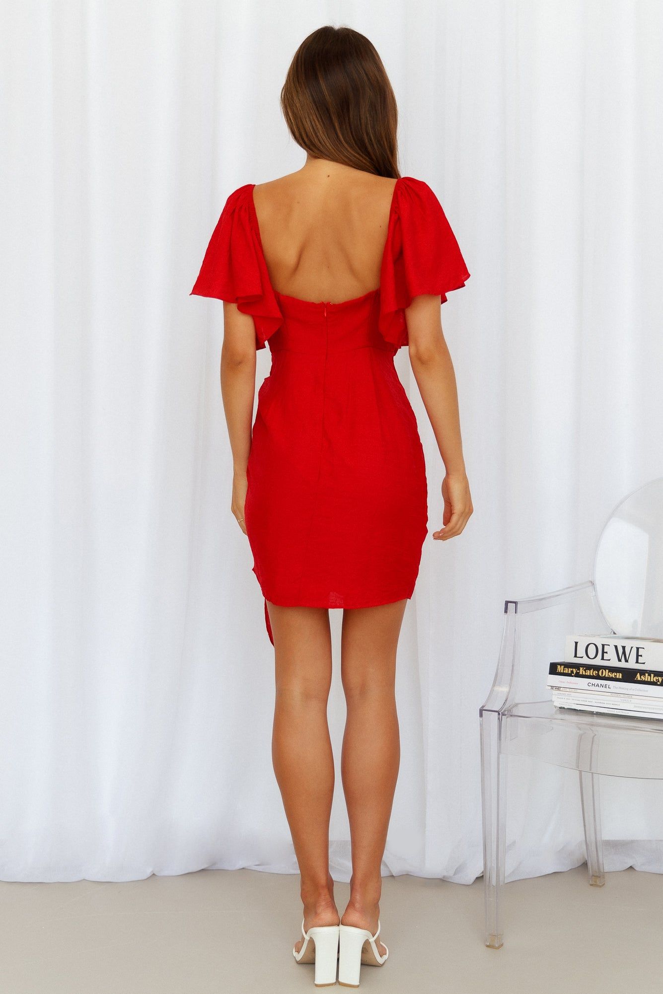 Me Gustas Tu Dress Red sold by Hello Molly product image thumbnail 5