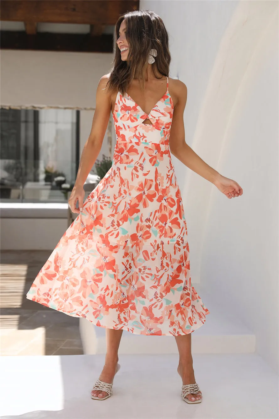Vacay Vibe Midi Dress Orange sold by Hello Molly product image thumbnail 2