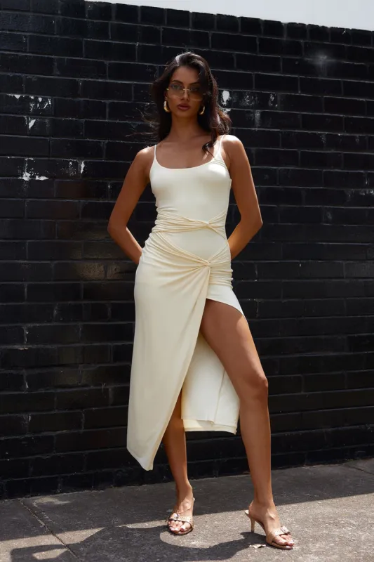 Sweet Yet Sour Maxi Dress Yellow sold by Hello Molly