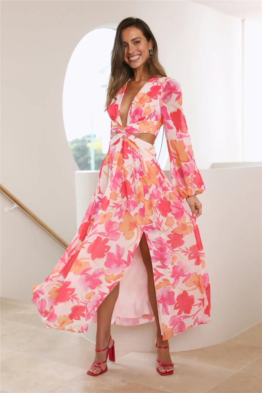 Spring Sunsets Maxi Dress Floral sold by Hello Molly product image thumbnail 4