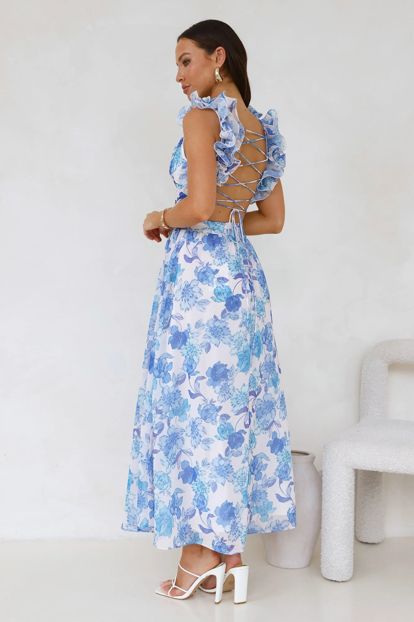 Extra Guest Maxi Dress Blue sold by Hello Molly product image thumbnail 4