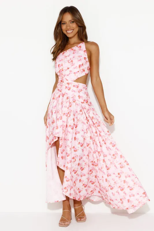 Rose Fields Midi Dress Pink sold by Hello Molly