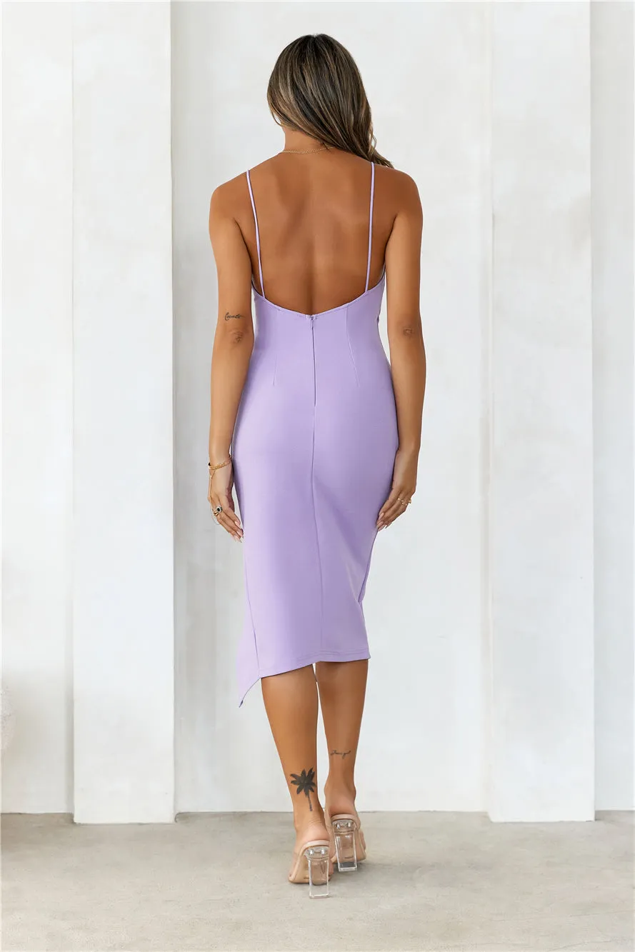 HELLO MOLLY Quiet Dancer Midi Dress Lilac sold by Hello Molly product image thumbnail 5