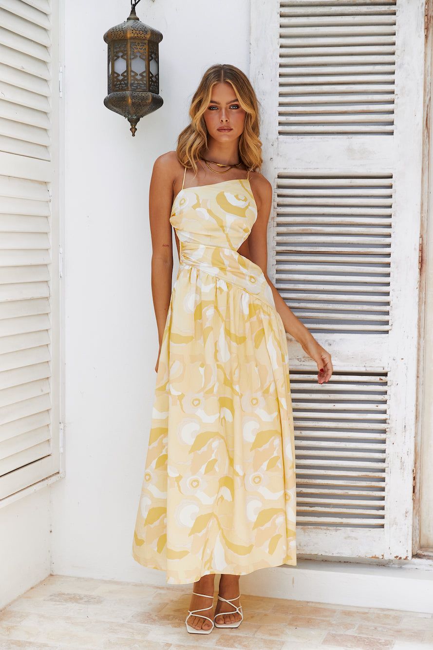 Eye On You Maxi Dress Yellow sold by Hello Molly product image thumbnail 3