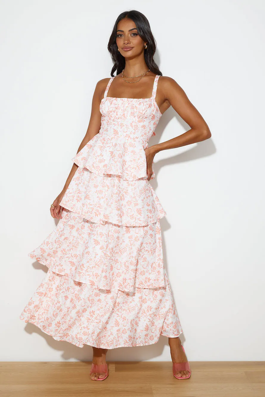 Full Of Fun Maxi Dress Orange sold by Hello Molly