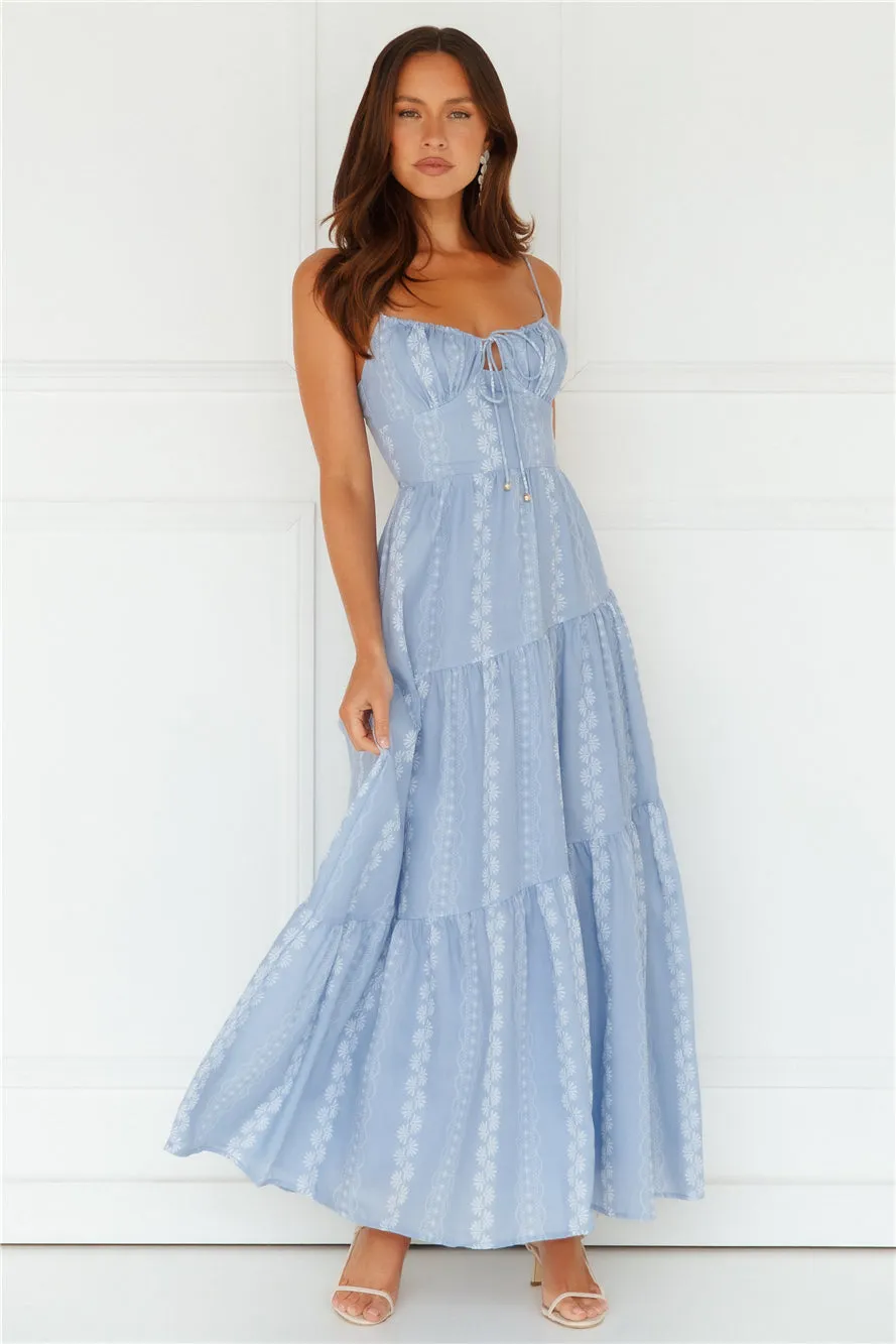 Secret Oasis Maxi Dress Blue sold by Hello Molly product image thumbnail 5