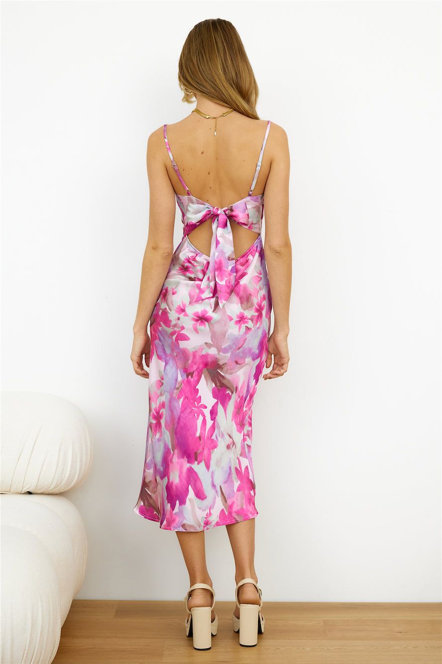 You're The One Midi Dress Pink sold by Hello Molly product image thumbnail 4