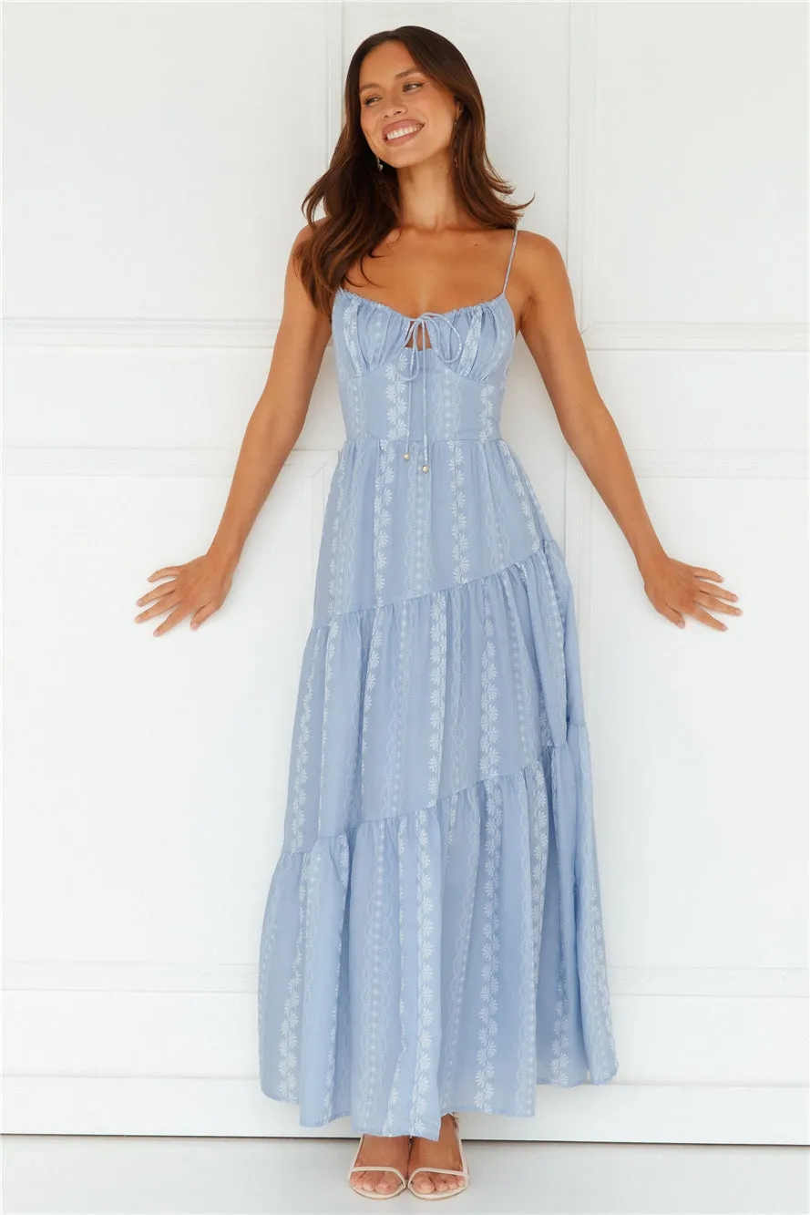 Secret Oasis Maxi Dress Blue sold by Hello Molly product image thumbnail 4