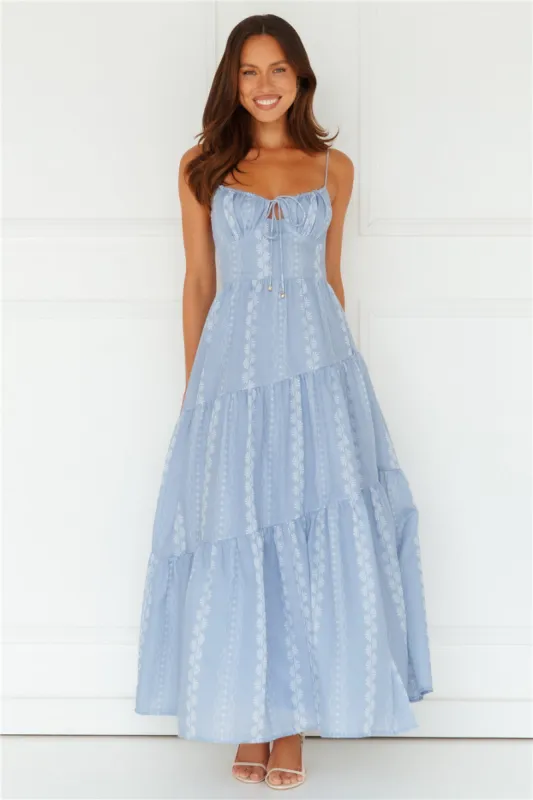 Secret Oasis Maxi Dress Blue sold by Hello Molly