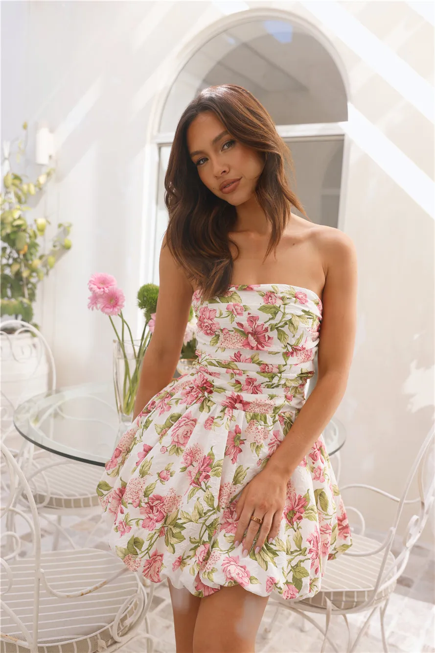 Upon A Cloud Strapless Mini Dress Print sold by Hello Molly product image thumbnail 4