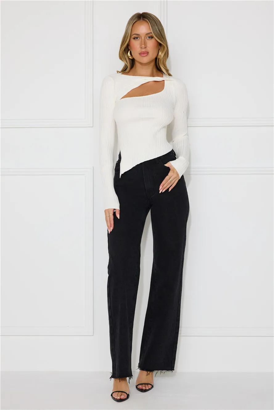 Off To Work Long Sleeve Top Cream sold by Hello Molly product image thumbnail 2