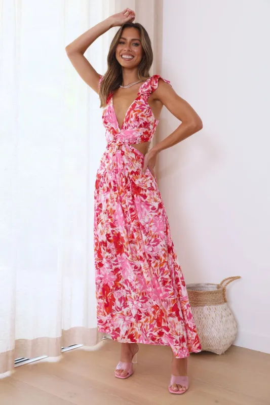 Love The Fit Midi Dress Pink sold by Hello Molly