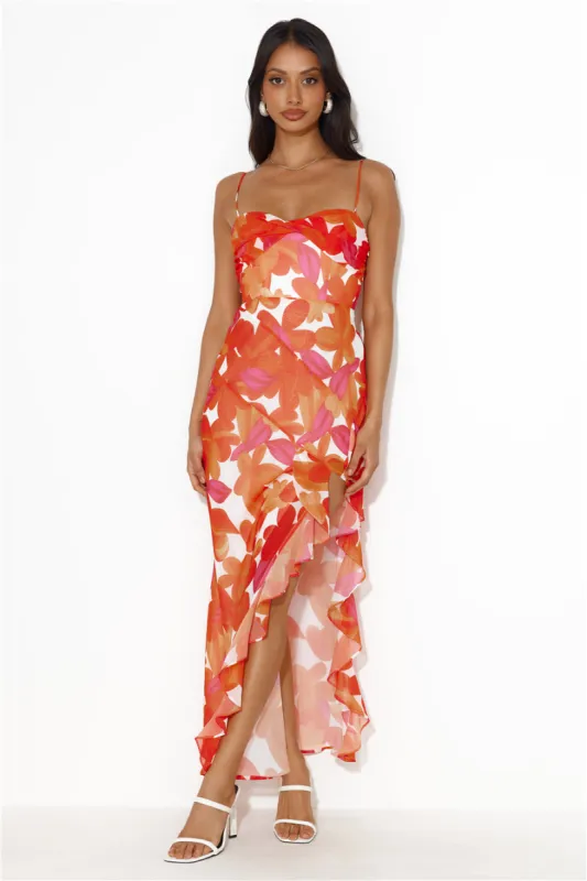 Hawaii Dream Maxi Dress Red sold by Hello Molly