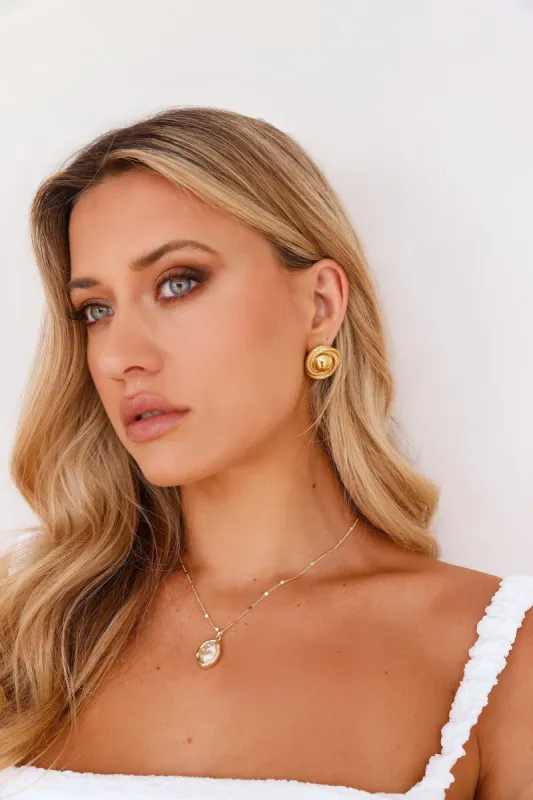18k Gold Plated Unique Pearl Necklace Gold sold by Hello Molly