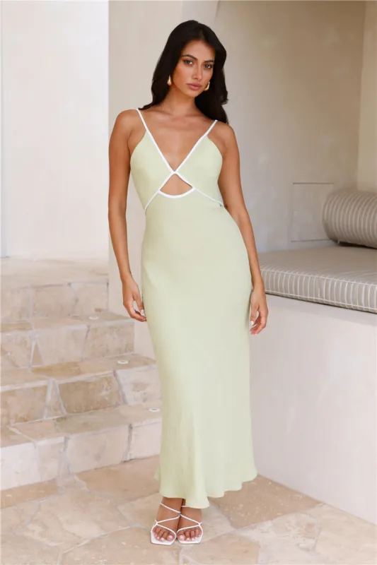 Natural Charm Maxi Dress Sage sold by Hello Molly