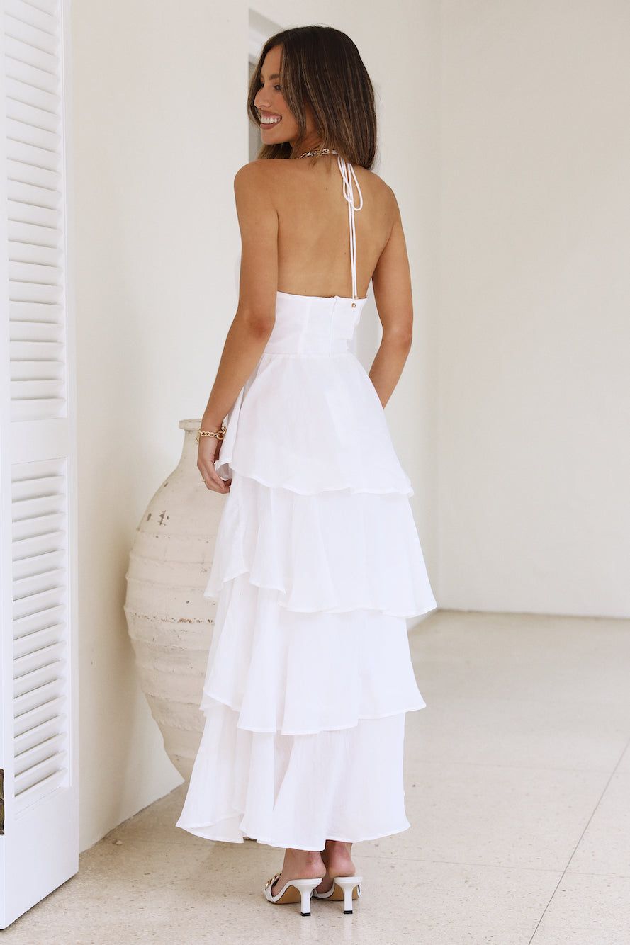 Luxe Vacation Maxi Dress White sold by Hello Molly product image thumbnail 2