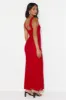 Fashion Finesse Mesh Maxi Dress Red sold by Hello Molly