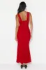 Fashion Finesse Mesh Maxi Dress Red sold by Hello Molly