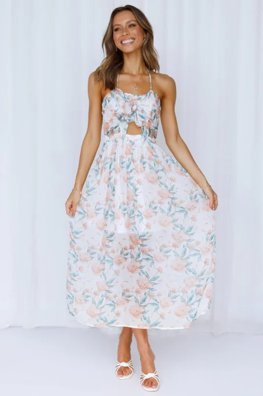 Smooth Breeze Maxi Dress White sold by Hello Molly