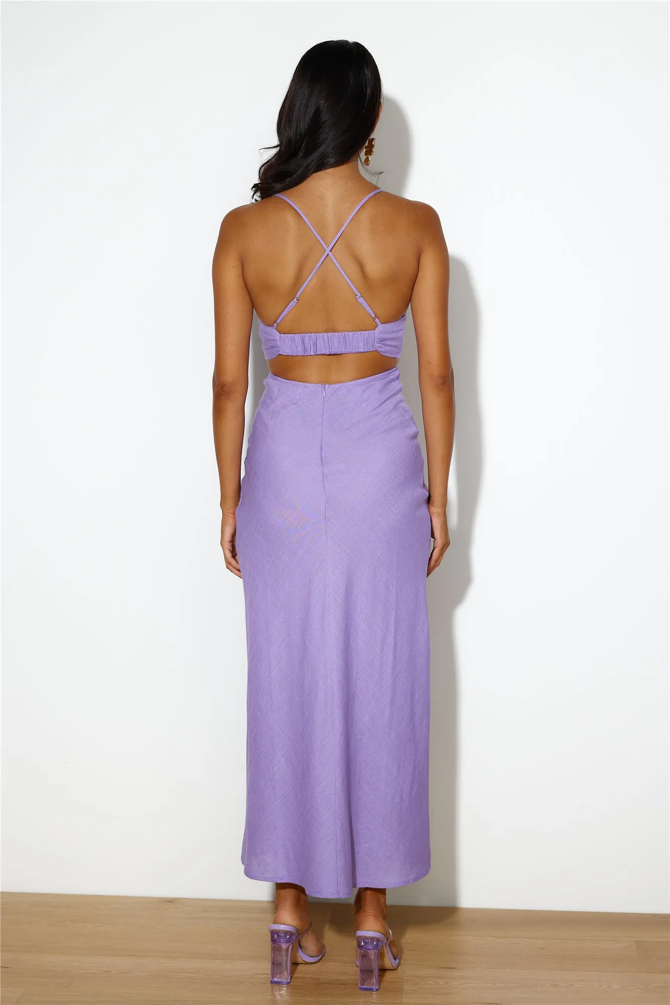 Fancy Brunch Date Maxi Dress Purple sold by Hello Molly product image thumbnail 5