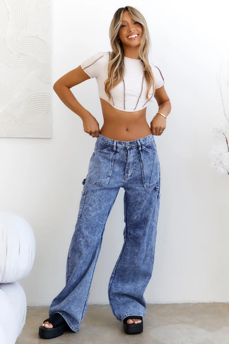 HELLO MOLLY Falling Moves Crop Beige sold by Hello Molly product image thumbnail 5