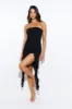 Luxe Girl Things Mesh Midi Dress Black sold by Hello Molly