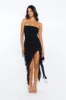 Luxe Girl Things Mesh Midi Dress Black sold by Hello Molly